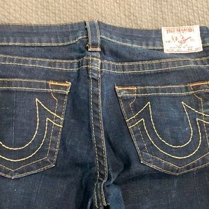 True Religion “Kate” crop jeans size 32 💜